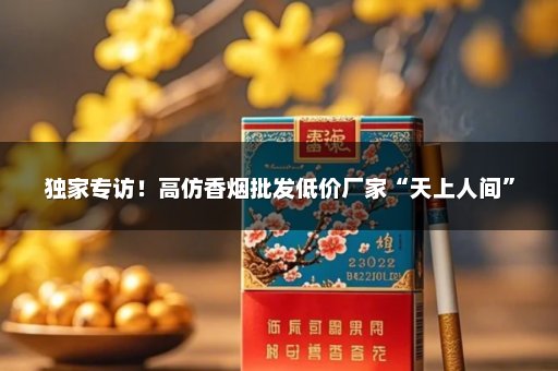 独家专访！高仿香烟批发低价厂家“天上人间”